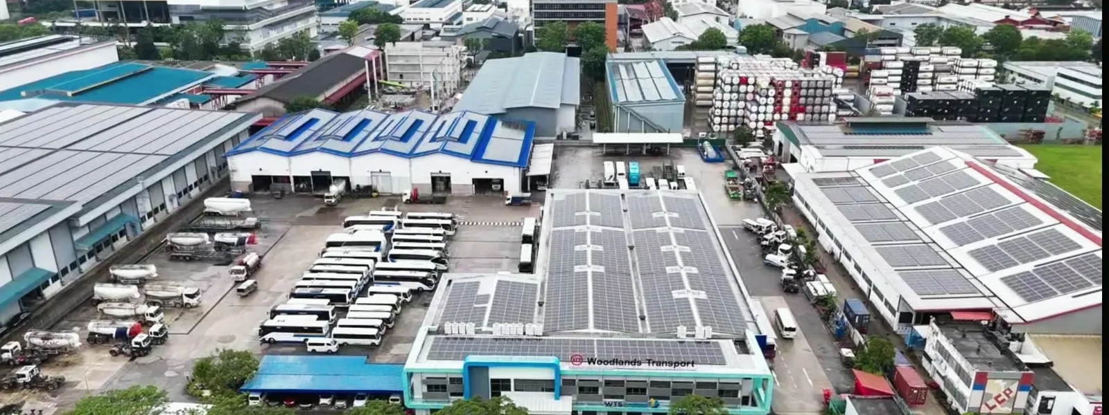 Woodlands Transport headquarters and fleet depot at Gul Circle